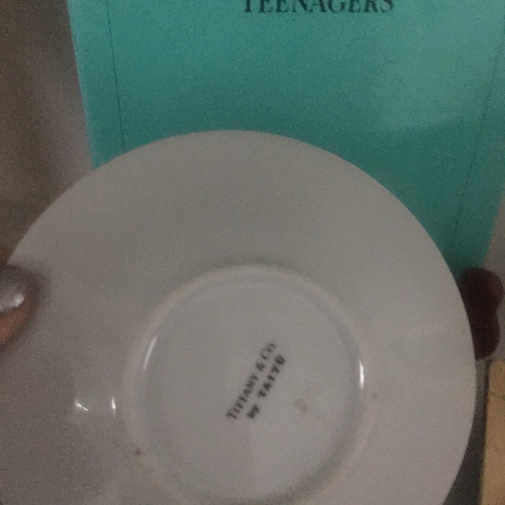 Tiffany's Table Manners book w T&Co. expresso size/tea set of 1 expresso w box. - Picture 3 of 7